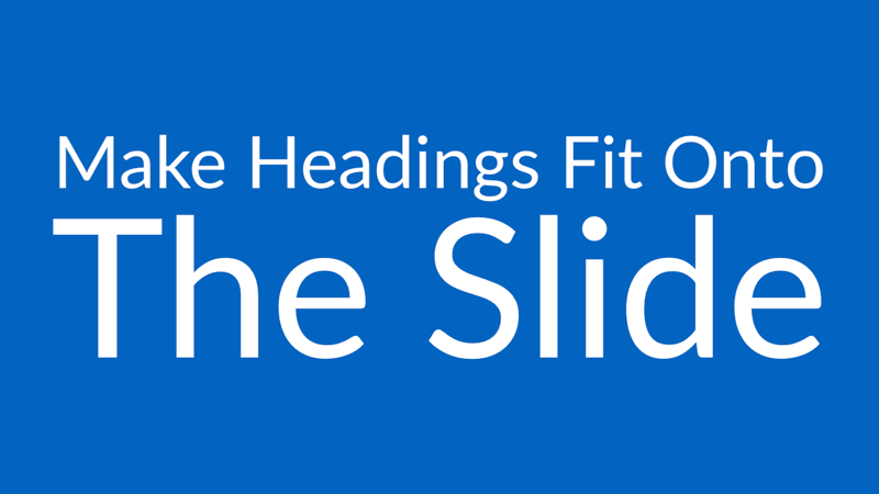 Fit Headings